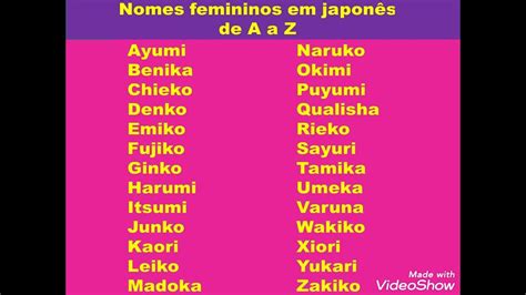 sobrenomes japoneses femininos raros